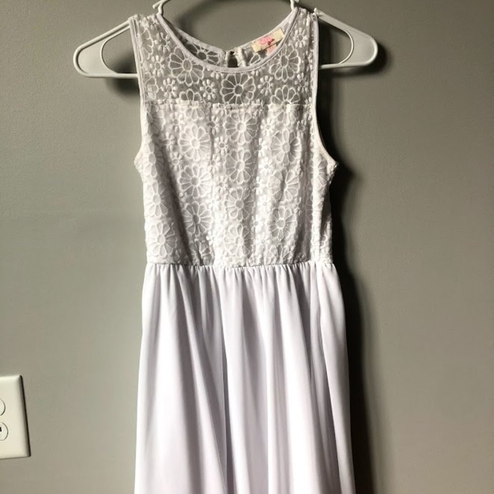 White Girls Lace Dress Size 12